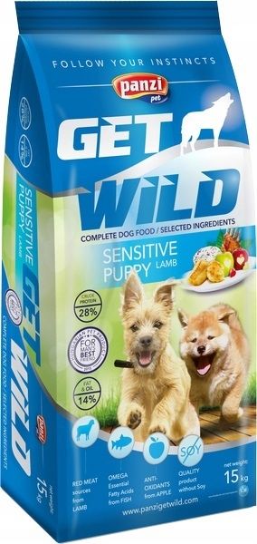 GetWild Sensitive Puppy Lamb karma dla wrażliwych szczeniat 15 kg