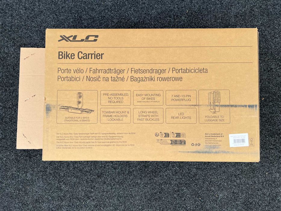 Nowy Bagażnik samochodowy na 2 rowery XLC Azura Easy WT e-bike Wysyłka