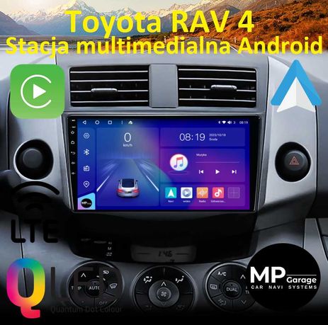 Radio Nawigacja Android TOYOTA RAV4  CarPlay/AA 4G Montaż Qled!!!