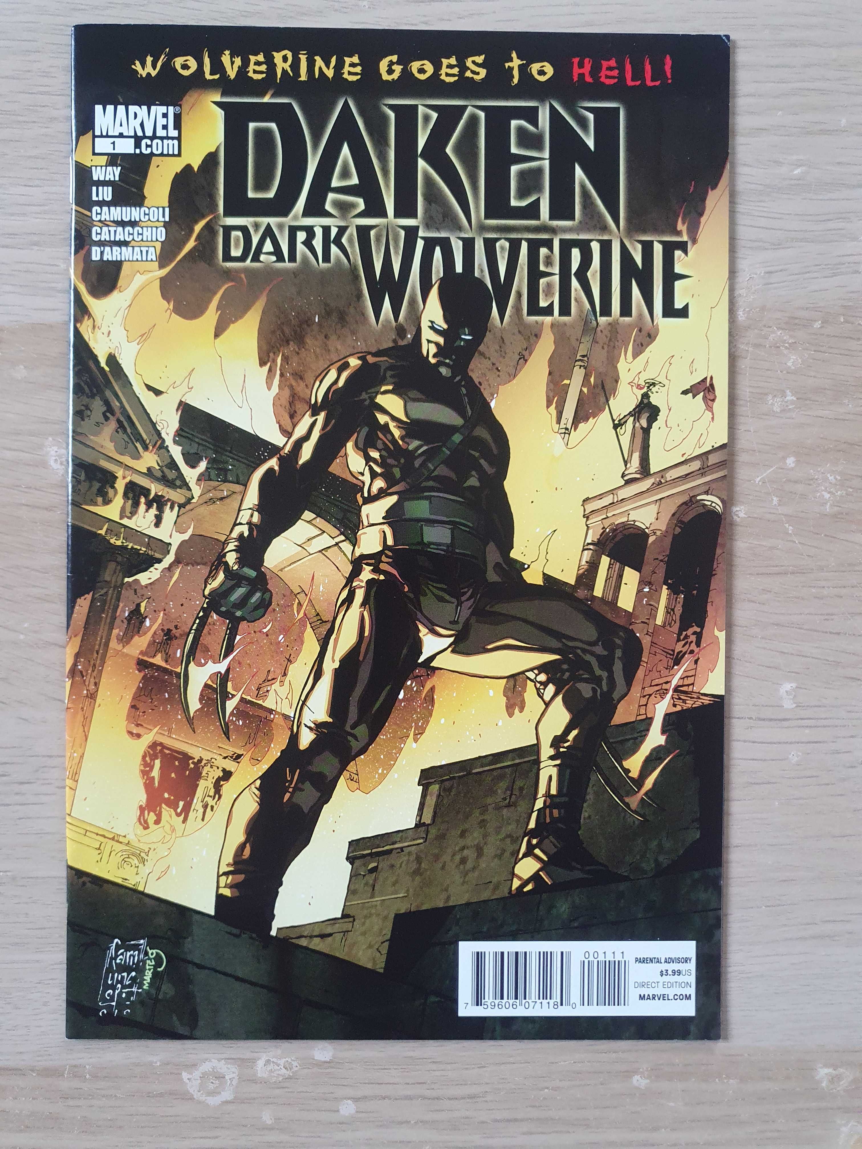 Daken: Dark Wolverine: 1, 2, 3, 5 (2010) Way/Liu/Camuncoli (ZM7)