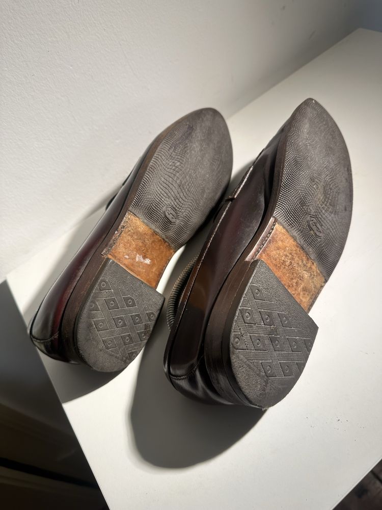 Mocassins masculinos castanhos 41,5