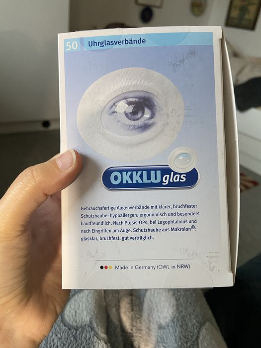 Окклюдер/закрыть глаз/повязка на глаз/ липкая повязка на глаз/раненым