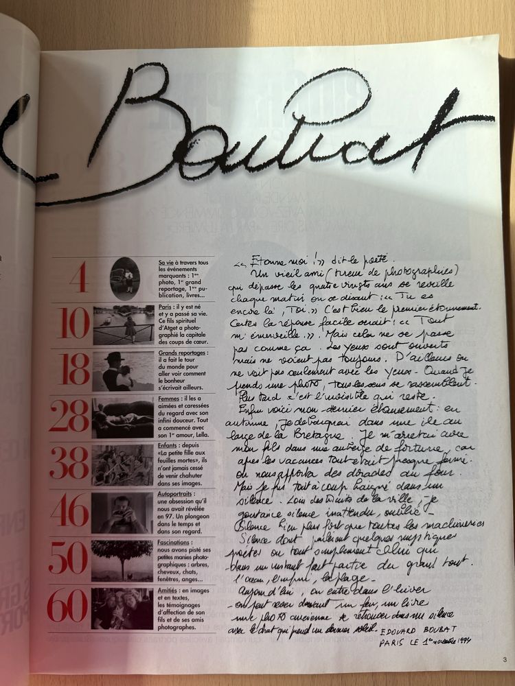 Photo 2 H - Edição Especial Edourd Boubat