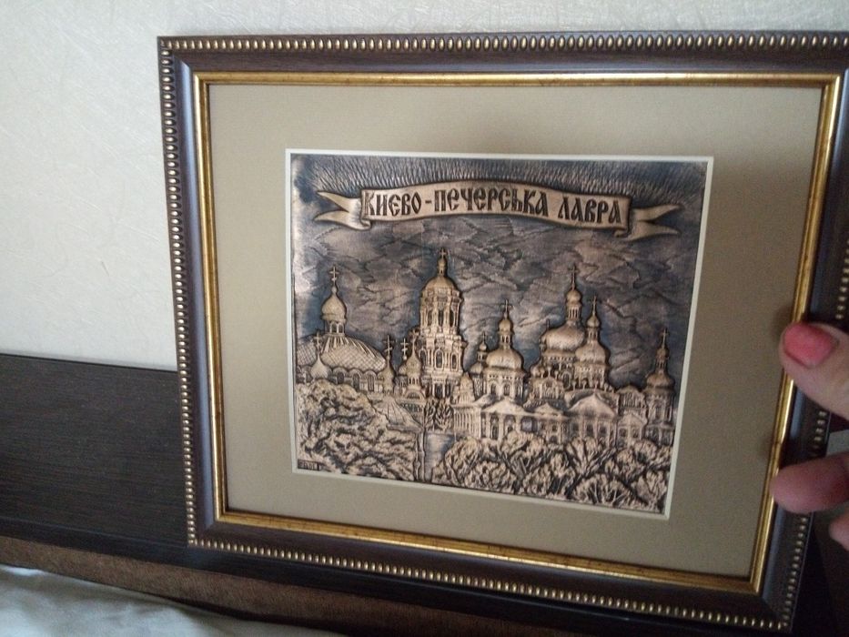 Картина  старовинний київ кераміка