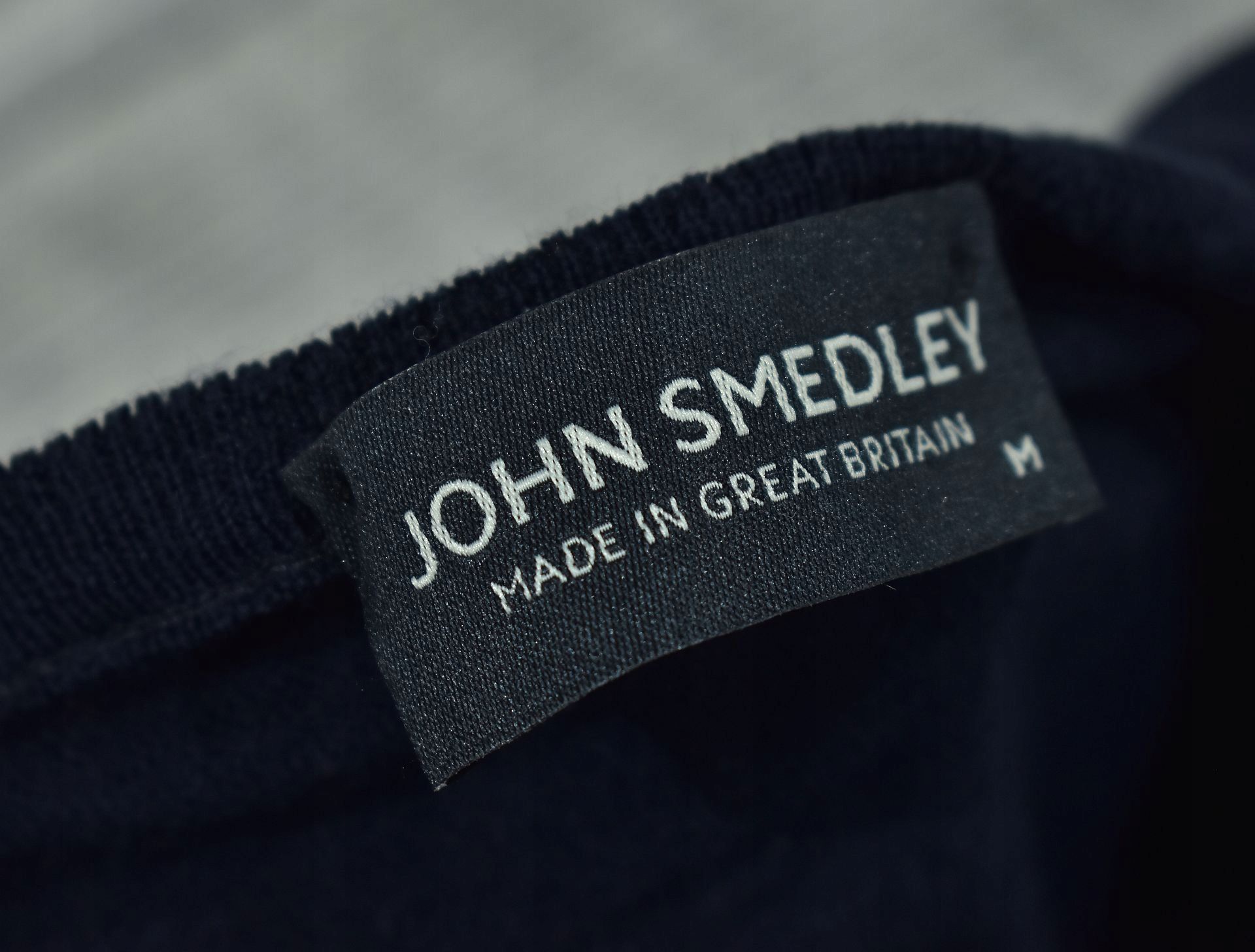 JOHN SMEDLEY Merino Wool Sweter Męski Made in UK M