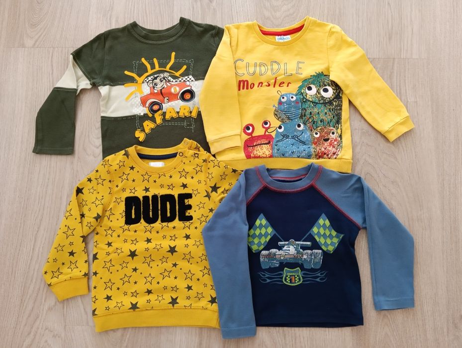 Rozmiar 92 Zestaw 4szt bluzek