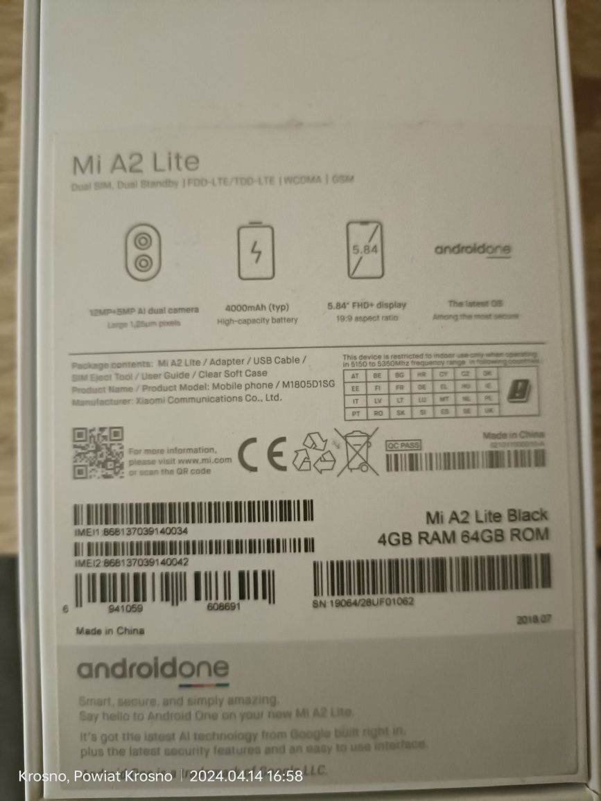 Mi A2 Lite Black 4/64 GB