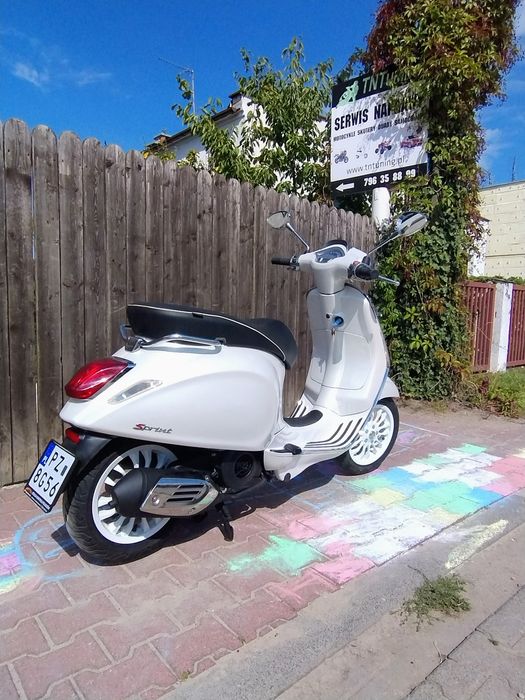 Vespa sprint 125 ABS  biała perła zarejestrowany opłacony