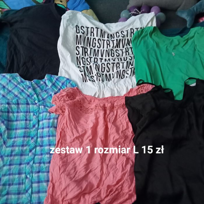Zestawy bluzek koszulek damskich rozmiar L
