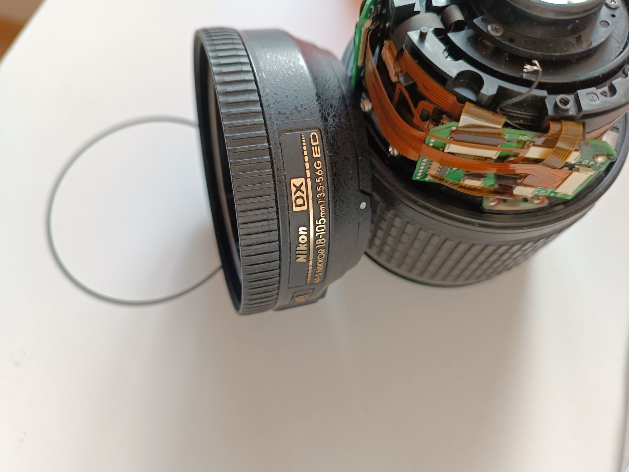 Obiektyw Nikkor 18-105 lustrzanka Nikon obiektyw części uszkodzony