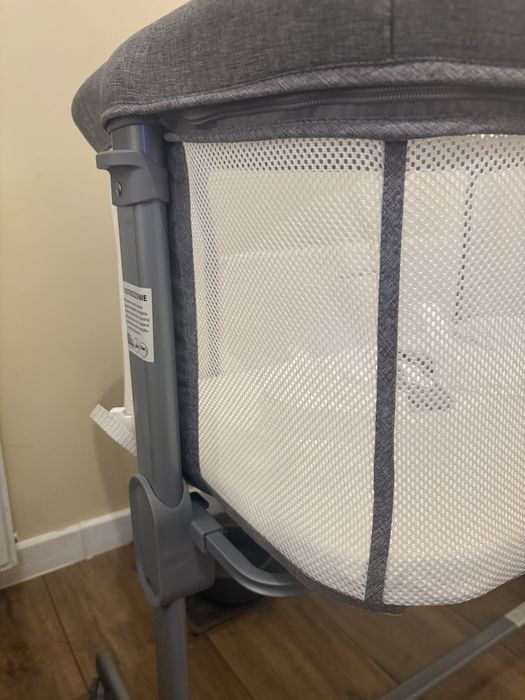 Łóżeczko dostawne Moby-System LUNA 3w1 - szare