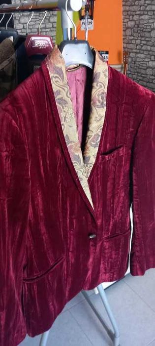 Dolce Gabana Blazer Homem Luxo Veludo tamanho 48 / 50