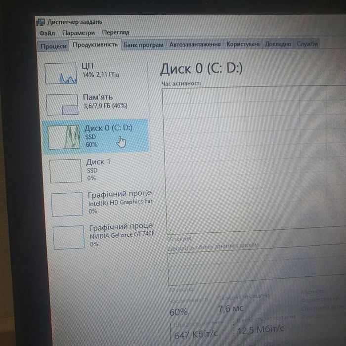 Ноутбук сенсорный игровой I5 + 8GB ОЗУ + SSD + GT 740M