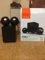 Colunas para desktop com subwoofer Creative Pebble plus