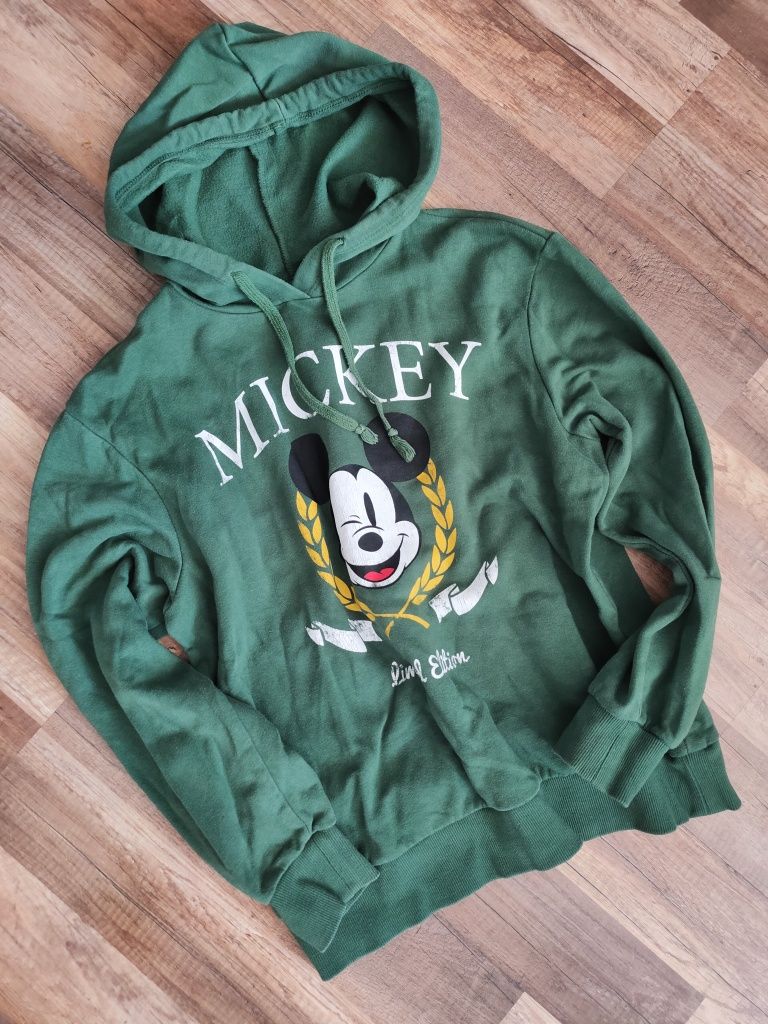 Zielona bluza z kapturem Disney Mickey S