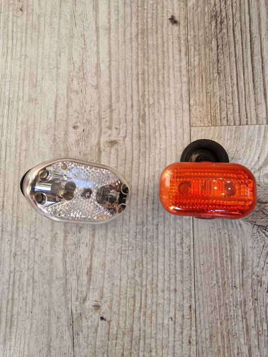 Lampki rowerowe komplet przód i tył bateryjne