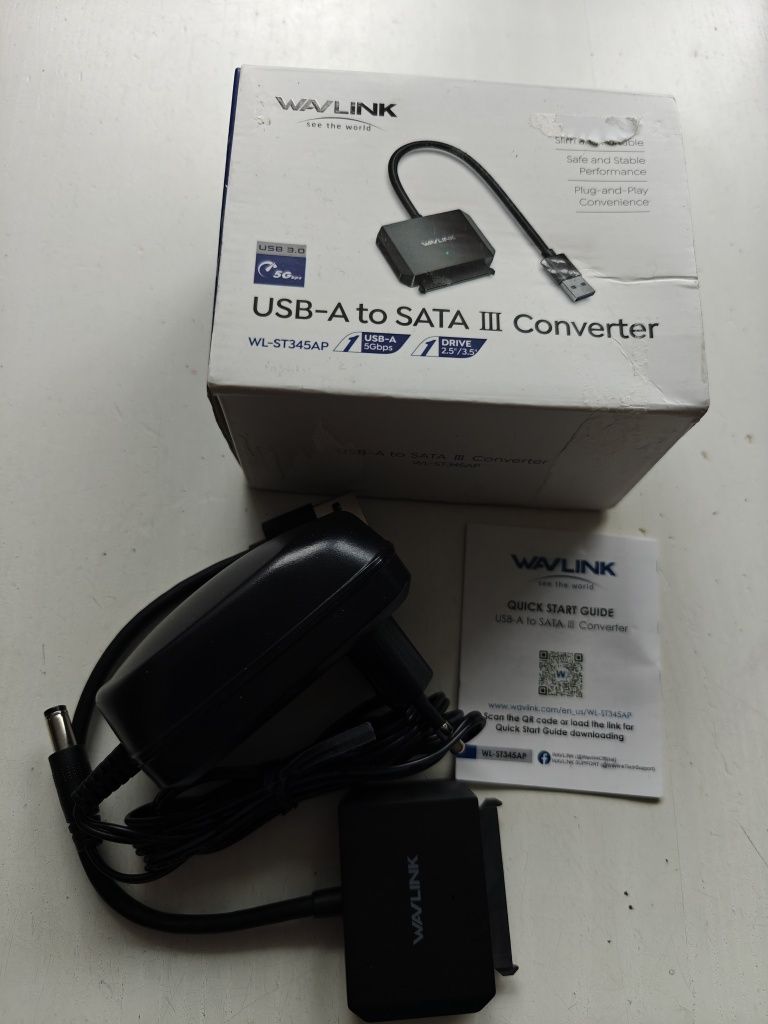 Kabel adapter USB 3.0 na SATA III do dysków 2,5 3,5" B800