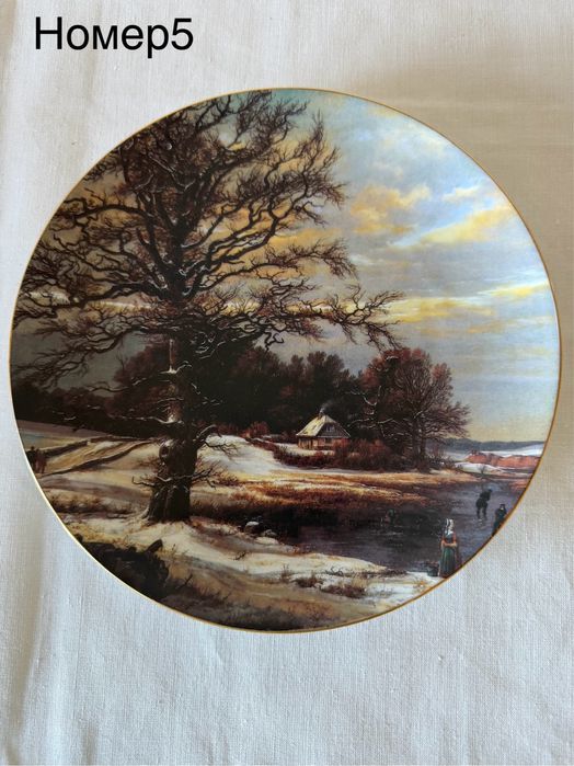 Винтаж: Коллекционные настенные декоративные фарфоровые тарелки.