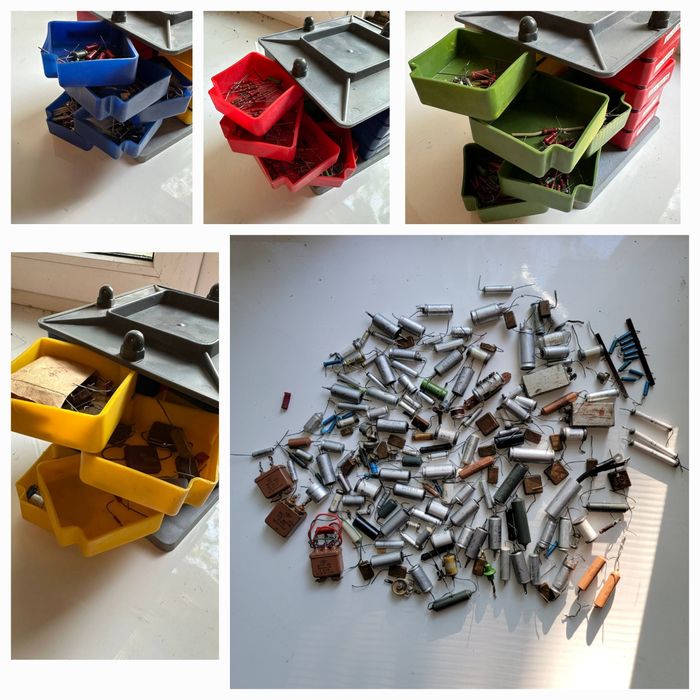 200 шт. Резисторы, конденсаторы СССР