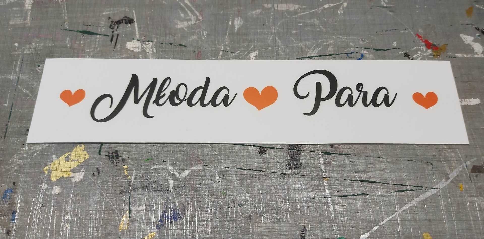 Tablice auta Młoda Para serce czerwone ślub 2szt wodoodporne