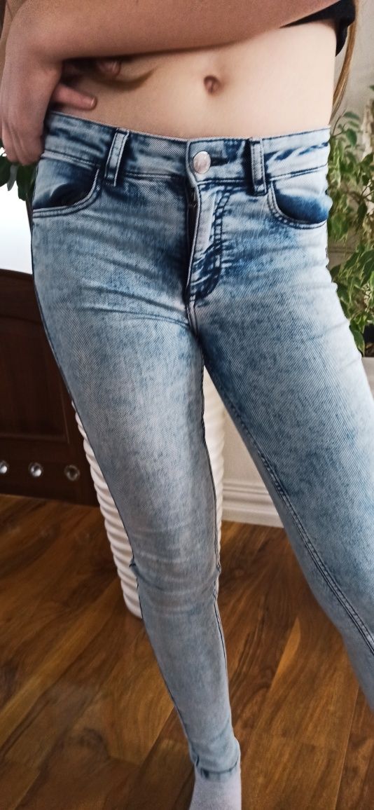 Sg Jeansy 164 dżinsy 164 dziewczęce dla nastolatki rurki spodnie jeans