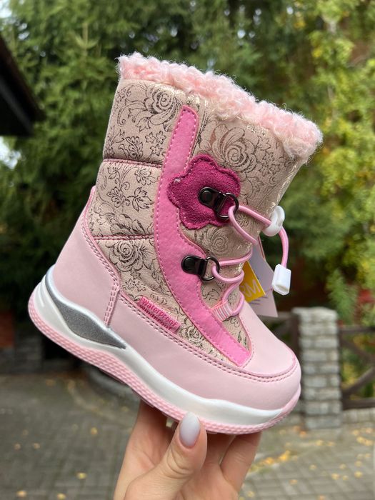 24р Зимние ботинки на девочку на овчине термо том.м