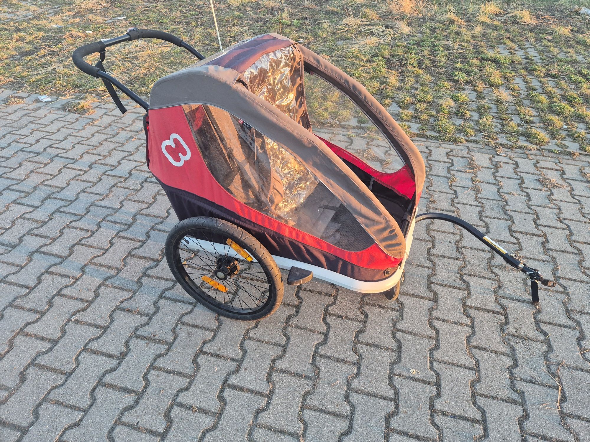 Przyczepka rowerowa i wózek hamax, dwu osobowa 2w1