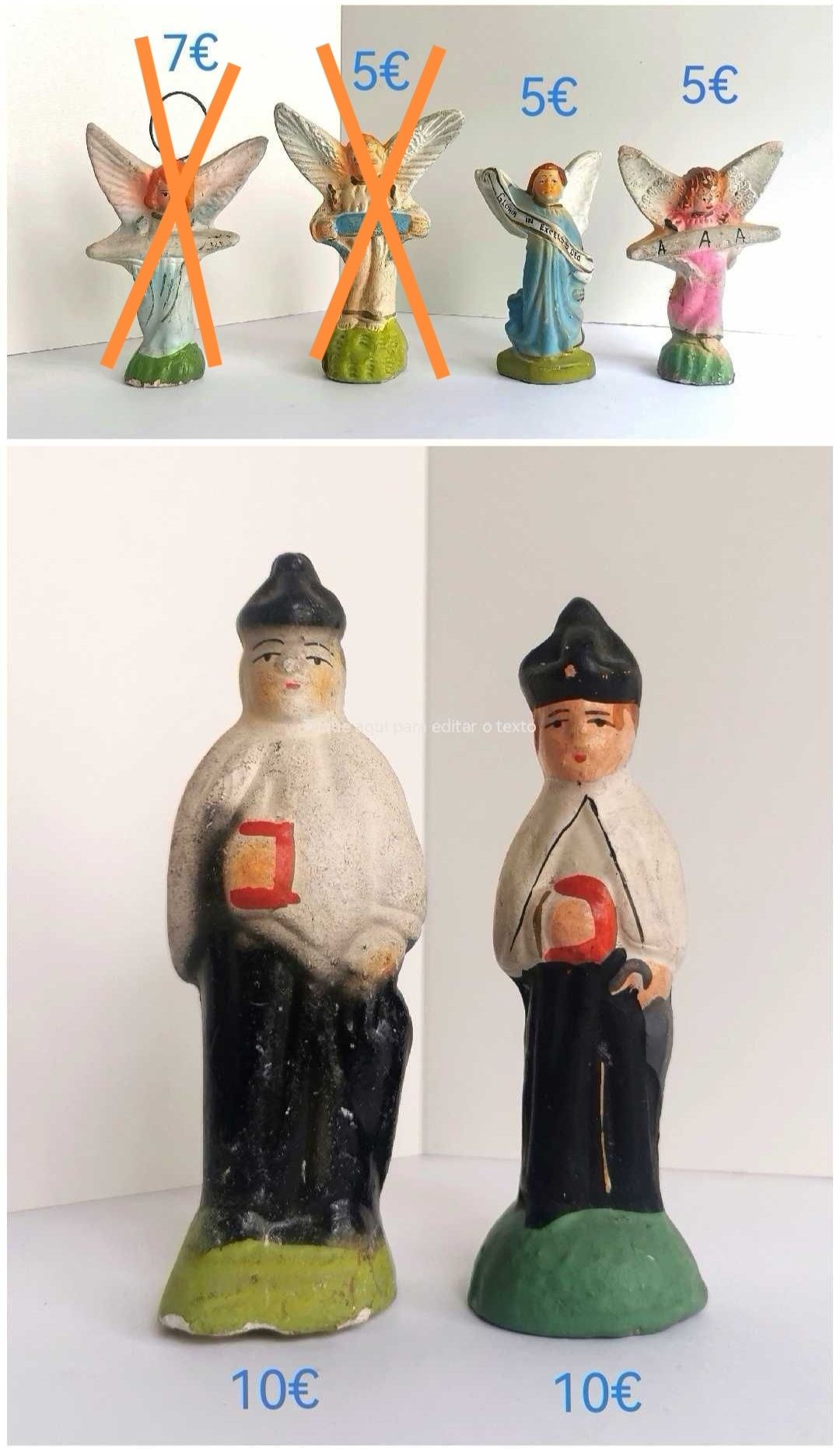 Figuras Tradicionais Antigas para PRESÉPIO (diversas fotos) - I