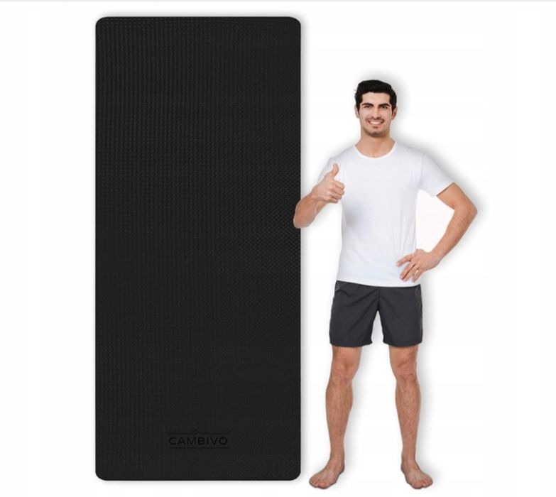 Mata do FITNESS Cambivo 213 cm x 81 cm czarny