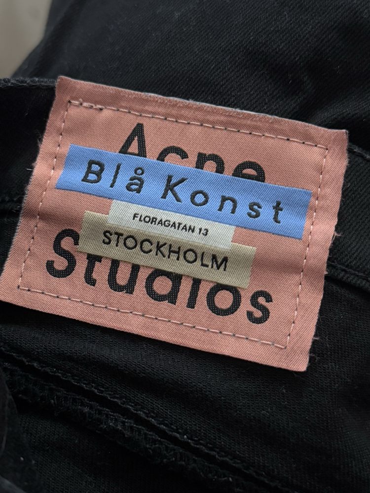 Spodnie Acne Studios M L W31 L32 bla konst czarne jeansy dżinsy modne