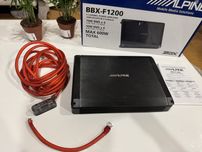 Wzmacniacz ALPINE BBX-F1200, 600W z kablami w zestawie, gwarancja