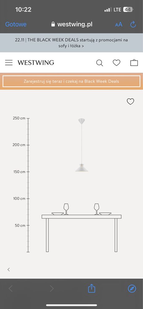 Lampa wisząca Delia Westwing NOWA
