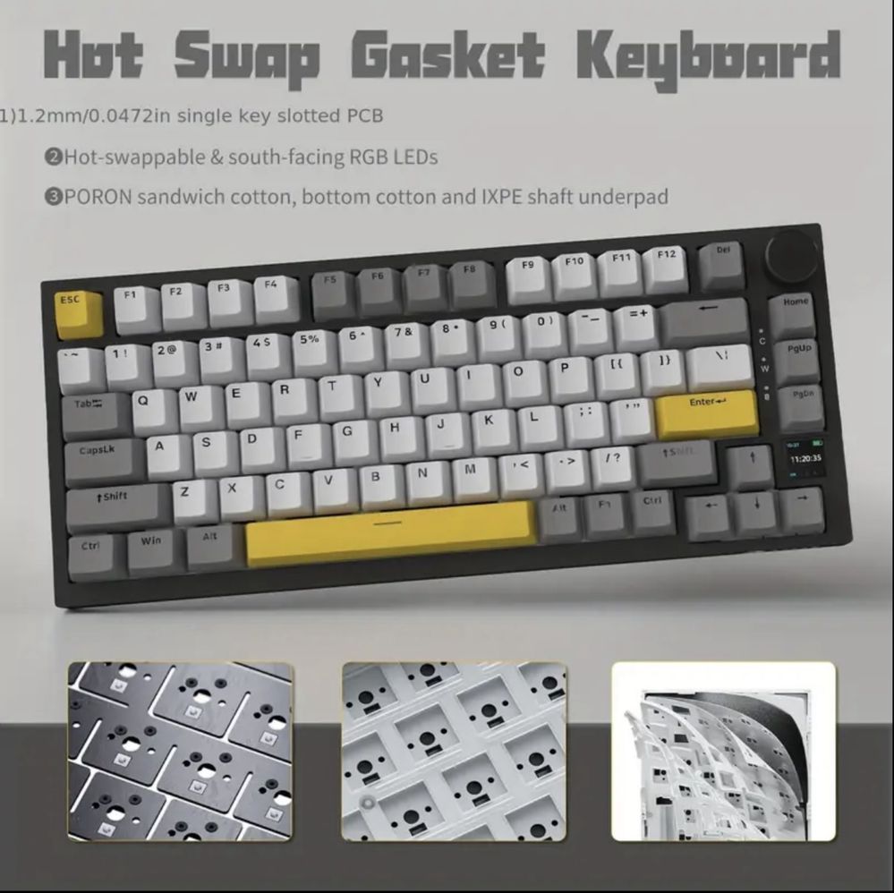 AK820PRO 75% Компактна Механічна Клавіатура