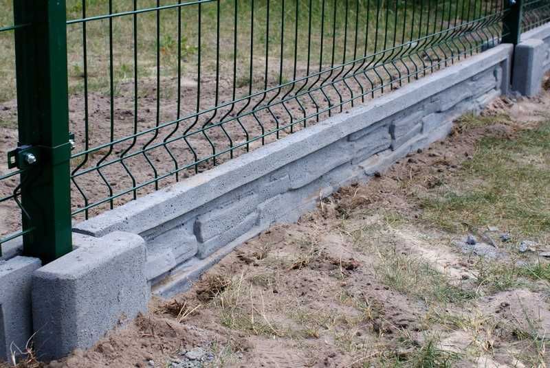 Podmurówka betonowa płyta pod ogrodzenie panel siatka 20cm