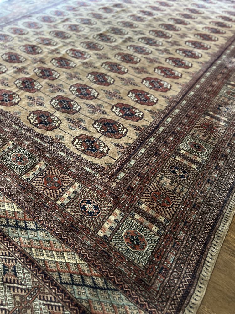 Tapete bukhara, original,pura lã feito à mao, lavado XXL 350x250