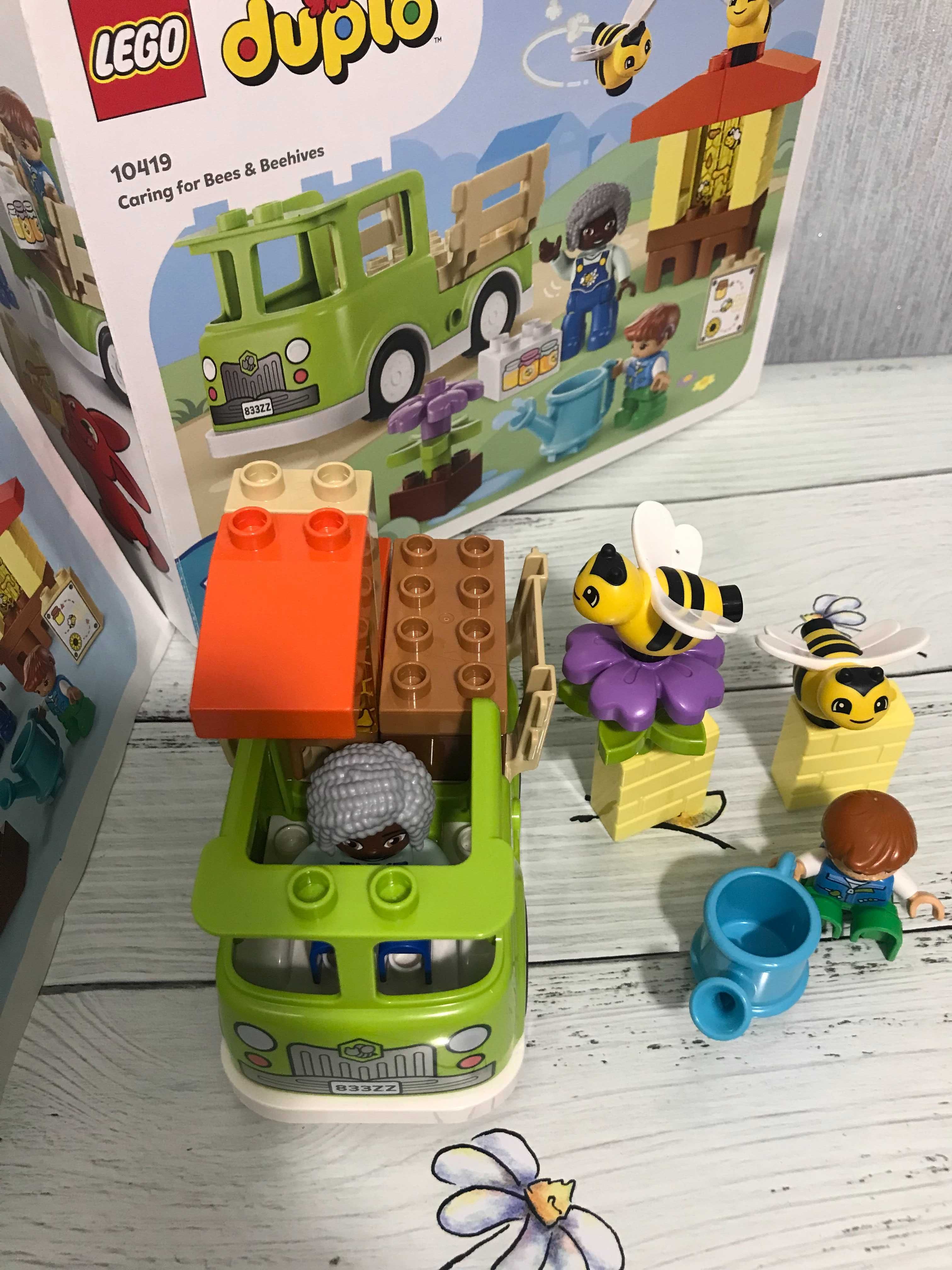 Конструктор Лего Дупло Пасека с пчелами и ульями. Lego Duplo.