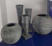 Conjunto de vasos decorativos