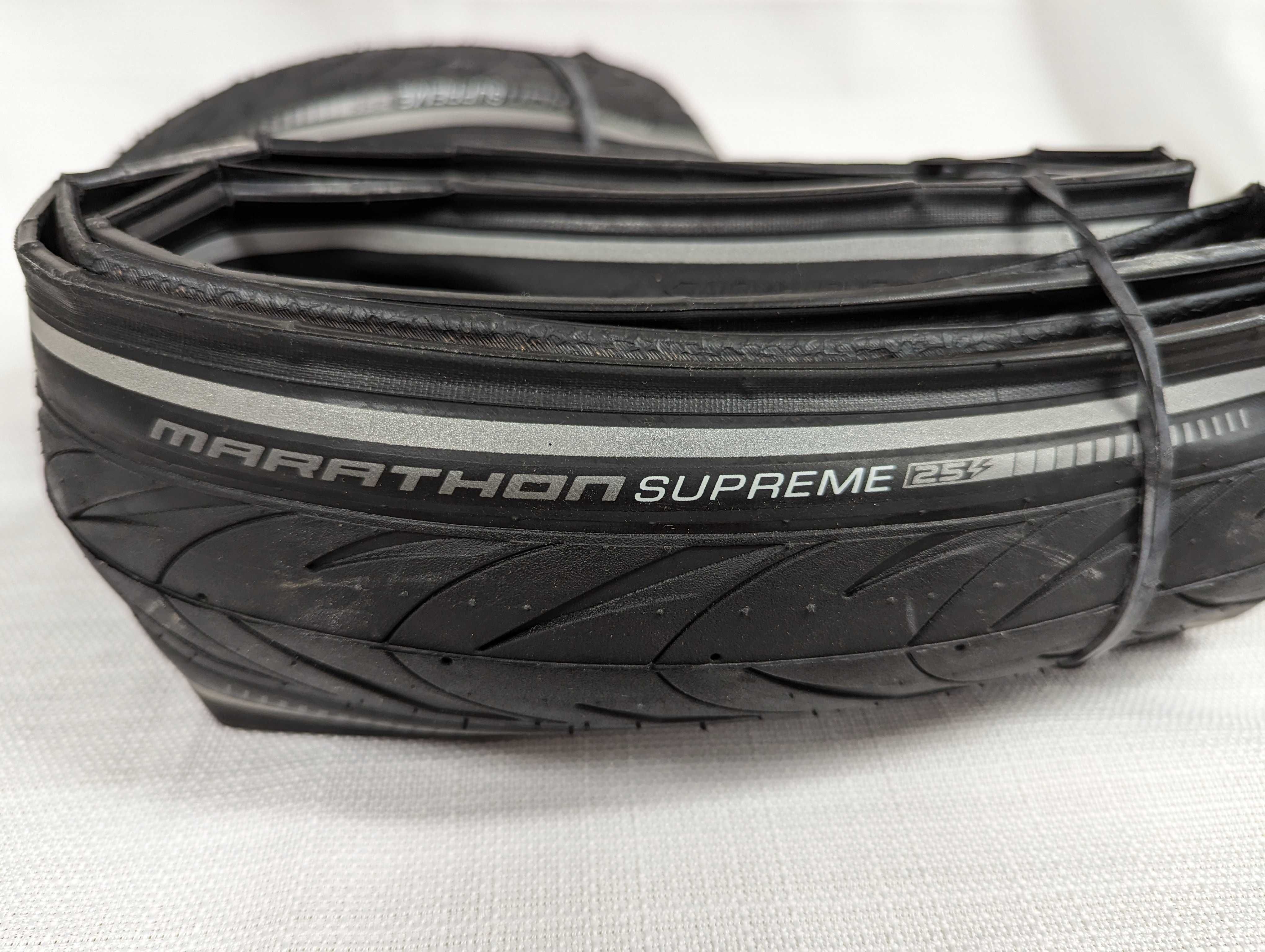 Kpl. opon Schwalbe Marathon Supreme 28x1.40, 700x35C zwijana VG Addix