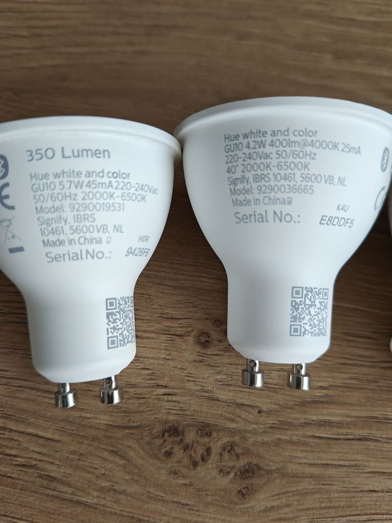Sprzedam Nowy zestaw 4 żarówek Hue White and Color GU10