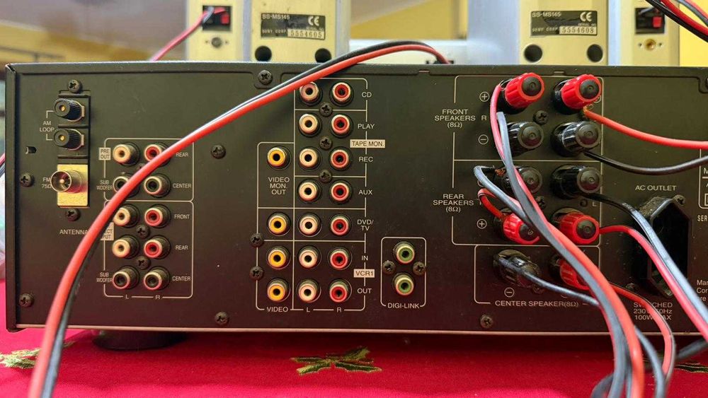 Sistema Hi-Fi 5.1 – Amp. Sherwood RV-5090RDS + Colunas Sony