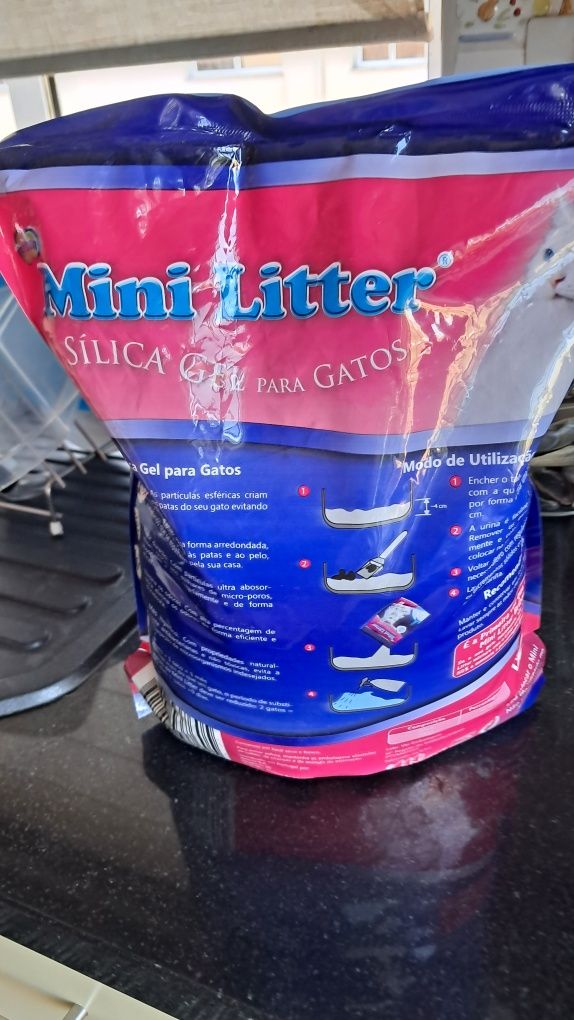 Areia para gatos minilitter