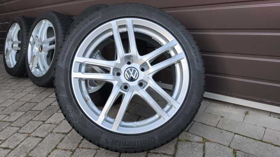 Koła Vw Golf Audi Skoda Seat 17'' 5x112 opony zima 225/45/17 (OL2024)