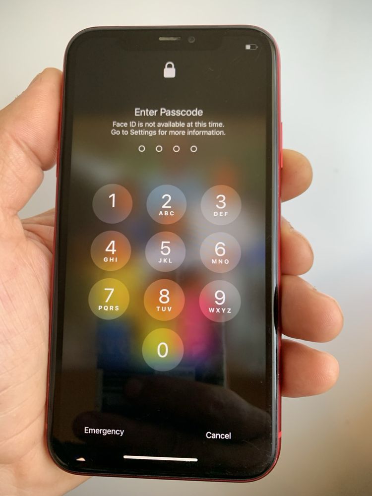 Iphone 11 red код пароль на запчасти
