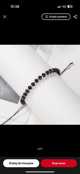 Bransoletka Black Cristal Gold