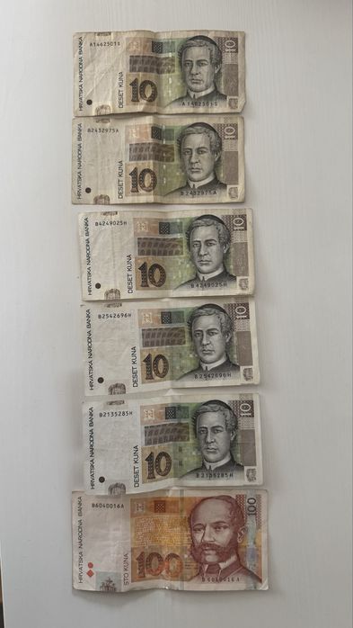 Banknoty: Hrvatska Narodna Banka