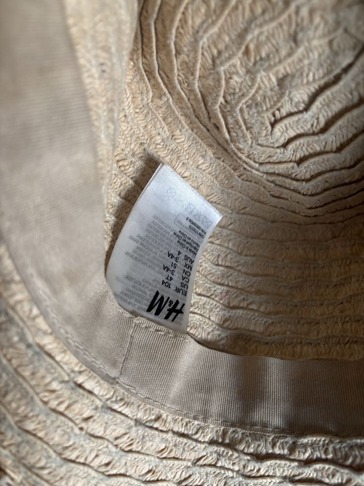 Kapelusz h&m 104 slomkowy