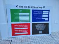 Placa 4 cores obras Lisboa