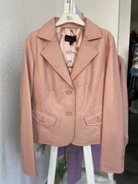 Кожаная курточка пиджак Франция S/XS