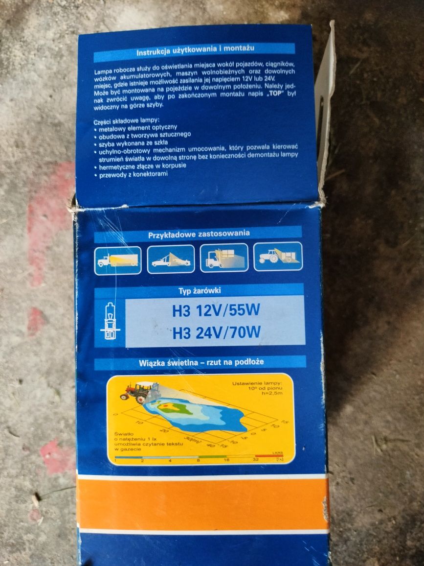 Lampa robocza halogen roboczy  Wesem 2szt nowe