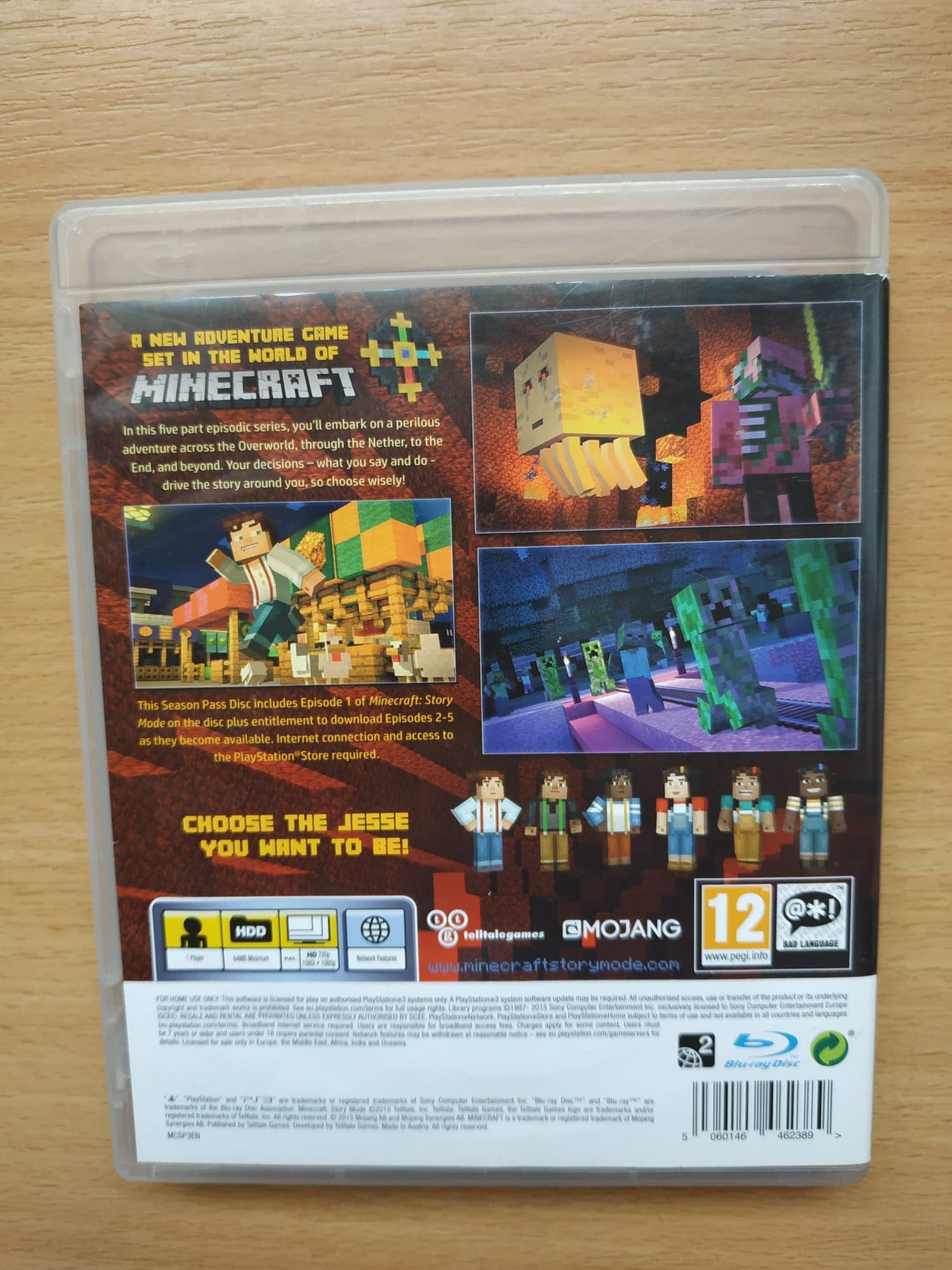 Minecraft Story Mode ps3, stan bdb, możliwa wysyłka olx